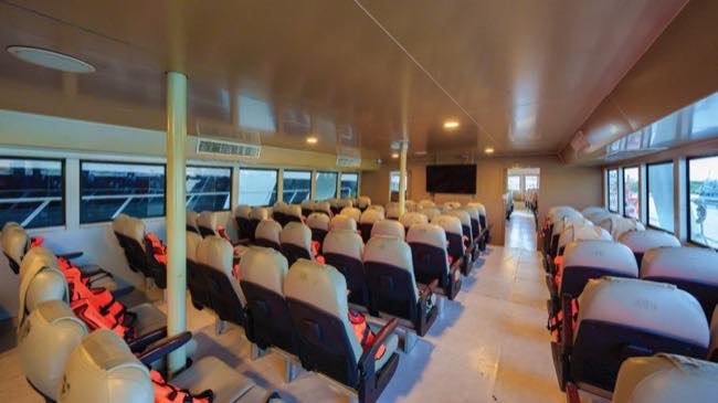Silver VIP cabin seating